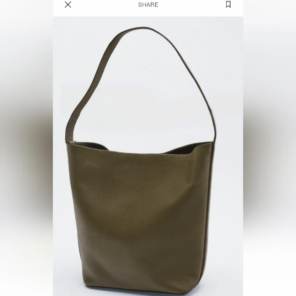 ZARA Leather Bucket Bag - Picture 5 of 9